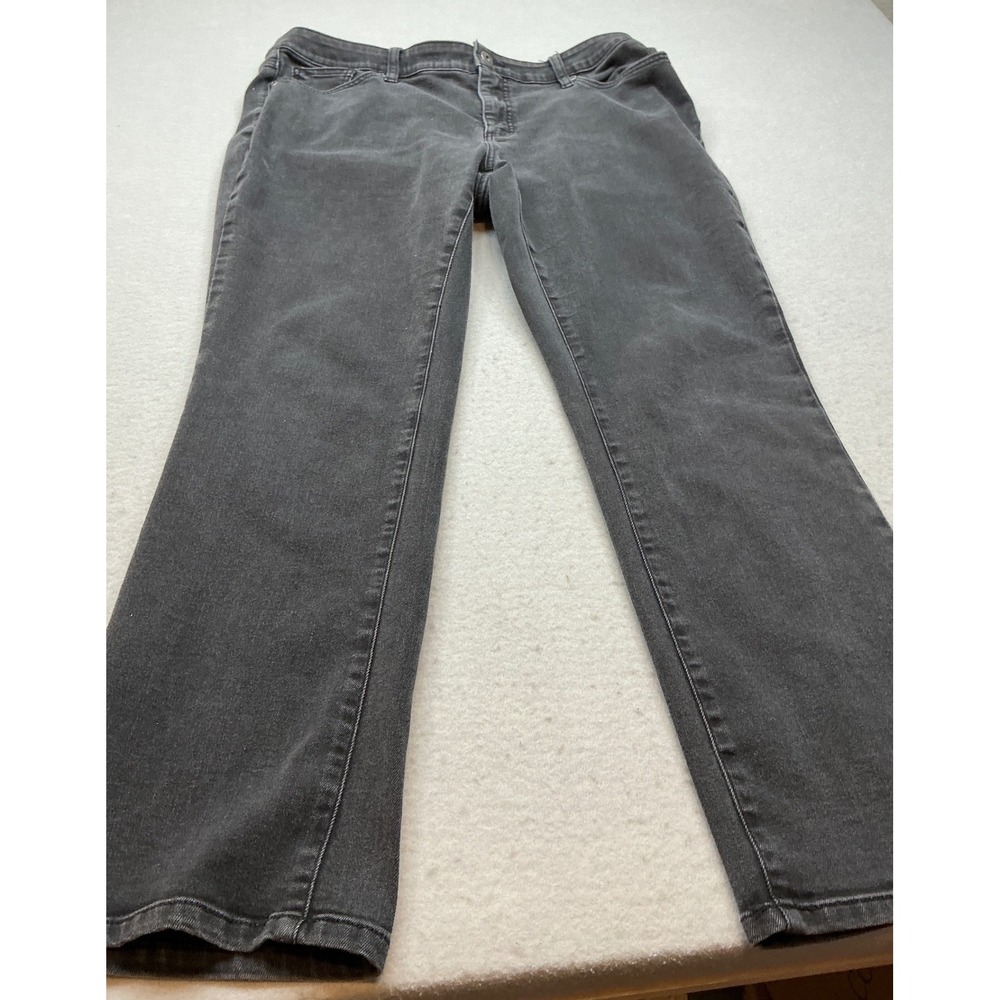 St. John's Bay Straight Leg Jeans Stretch‎ Gray 16W Casual Denim